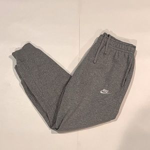 Gray Nike Mens Club Joggers